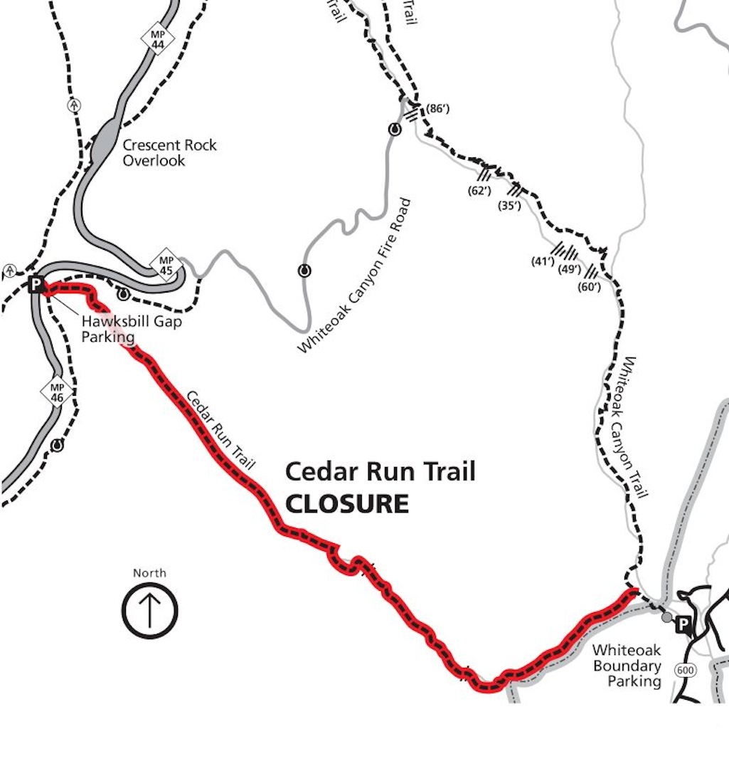 Repairs Will Keep Shenandoah National Park’s Cedar Run Trail Closed In Early May