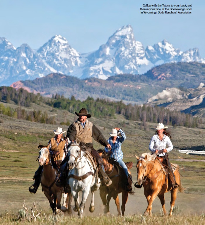 Ride off into the West, and a national park, from a dude ranch/HO