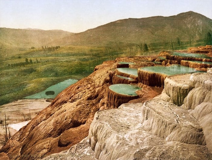 Pulpit Terraces at Yellowstone National Park