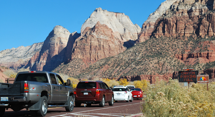 Traffic jam at Zion National Park/NPS