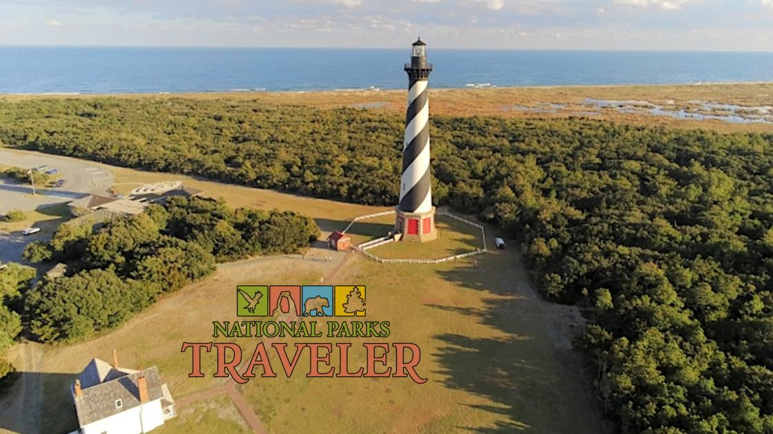 Aerial of Cape Hatteras Lighthouse, North Carolina. NPS file photo.