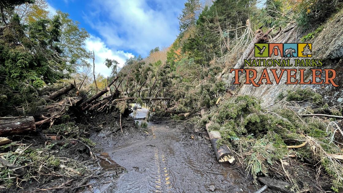 Post-Hurricane Helene aftermath at the Blue Ridge Parkway. NPS photo.