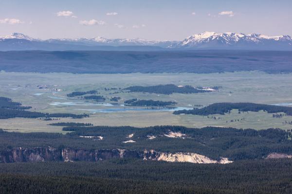 View of the Yellowstone caldera from the Washburn Range