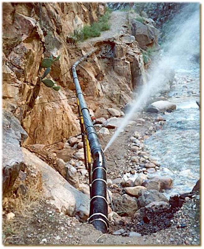 Break in the Transcanyon Waterline at Grand Canyon National Park/NPS