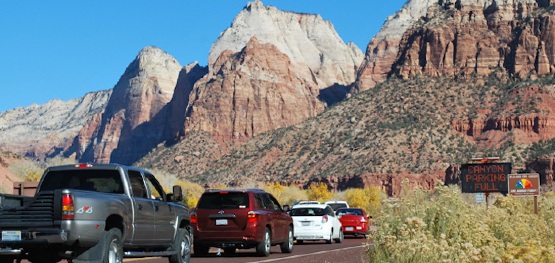 Traffic jam at Zion National Park/NPS