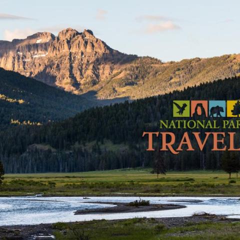 NPS photo of Soda Butte Creek and Amphitheater Mountain Ridge in Yellowstone by Jacob W. Frank