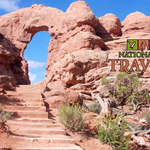 An image of Turret Arch at Arches National Park