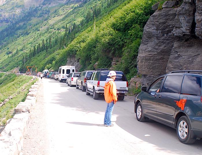 Road delays in Glacier National Park/Kurt Repanshek