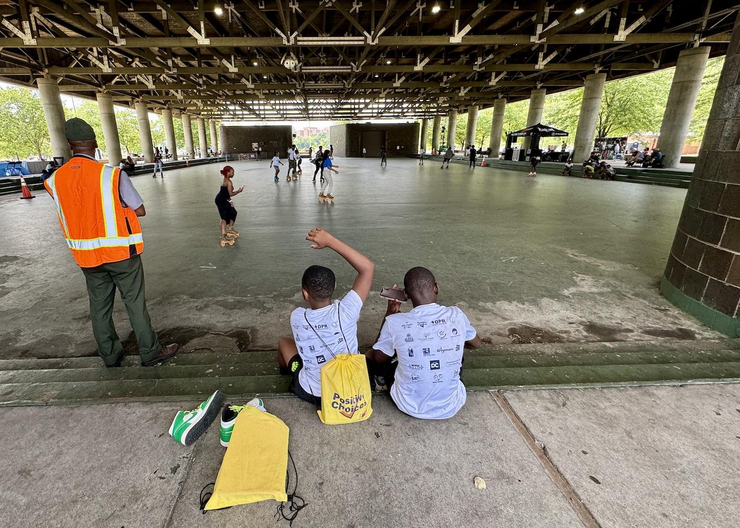 It's free to visit Anacostia Park and free to borrow roller skates.