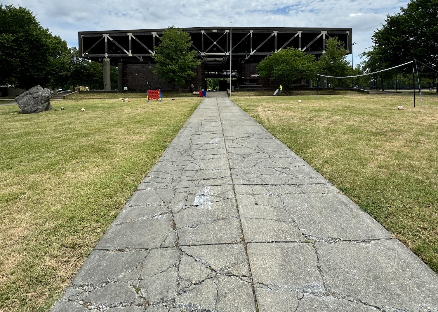 Unveiled in 1976, the modernist roller skating pavilion at Anacostia Park is showing its age.