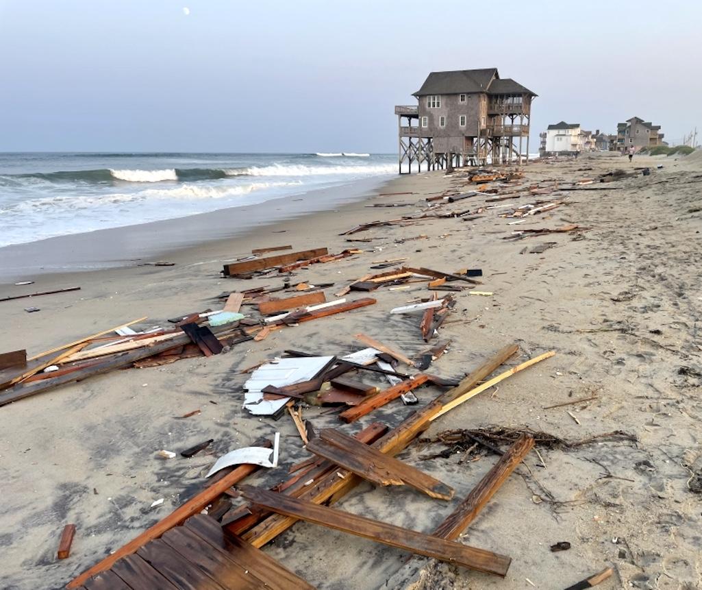 A seventh house has collapsed into the Atlantic Ocean at Cape Hatteras National Seashore/NPS