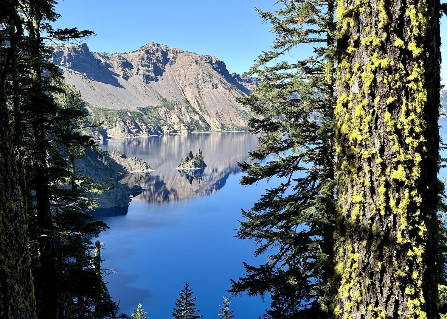 Wizard Island gets all the attention but Crater Lake is also home to the Phantom Ship, which is much bigger than it looks.