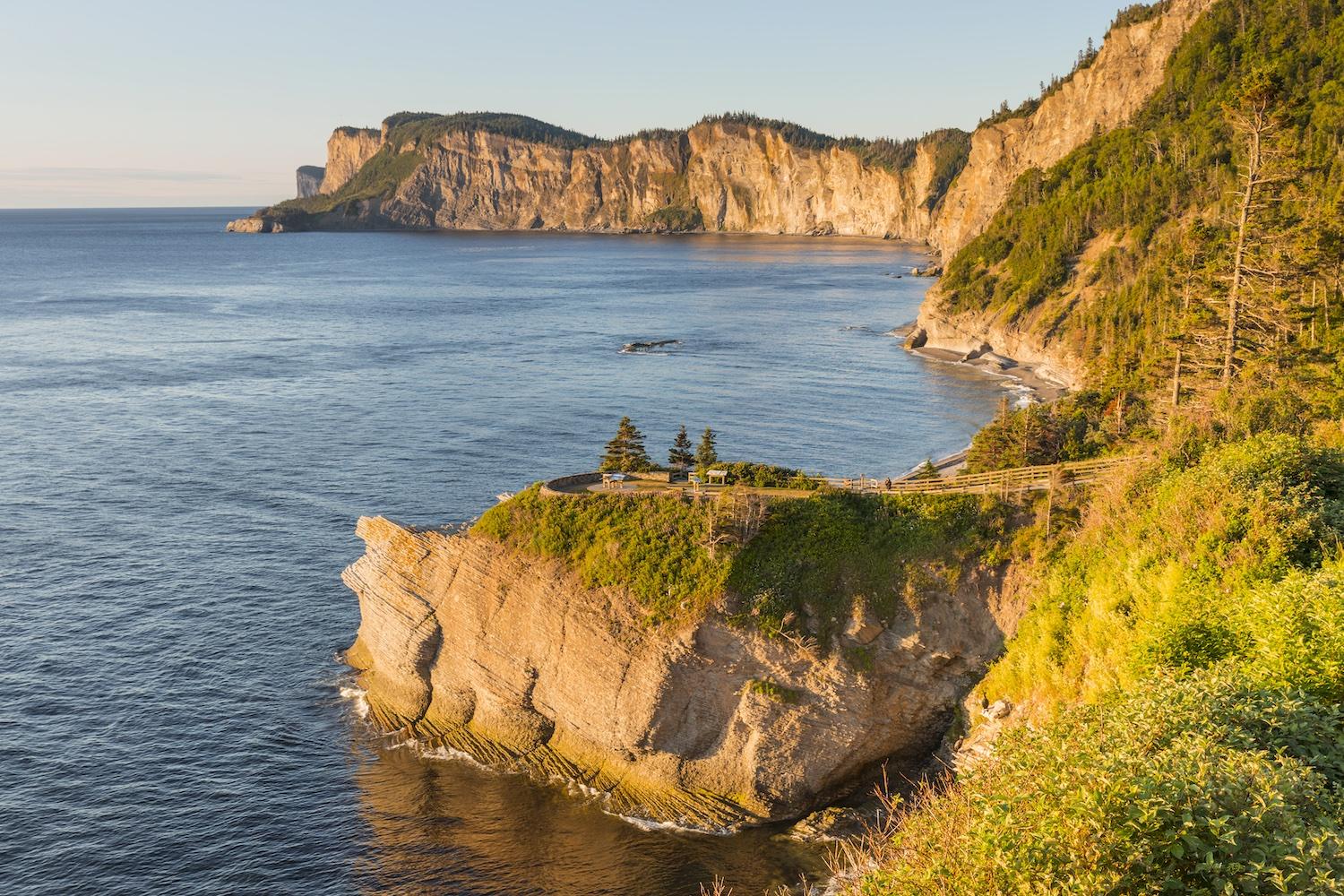 Forillon's Cap Bon Ami is a place to admire seascapes.