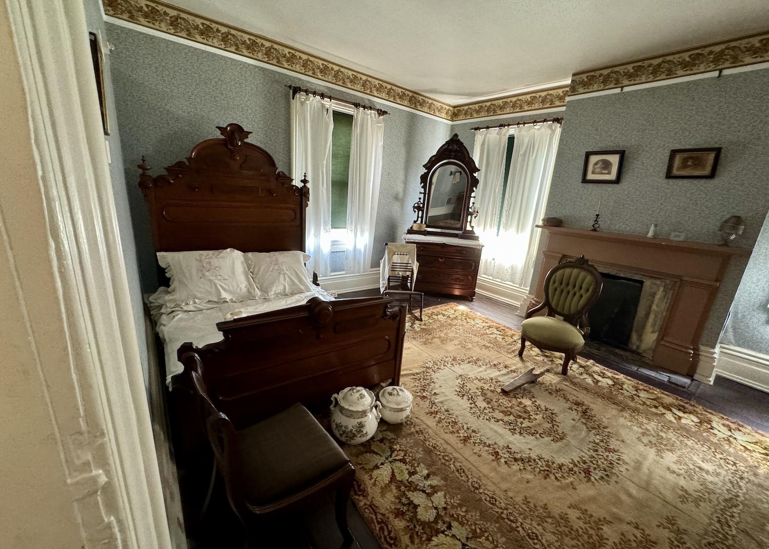 Frederick Douglass slept upright and so had an unusual custom-made bed.