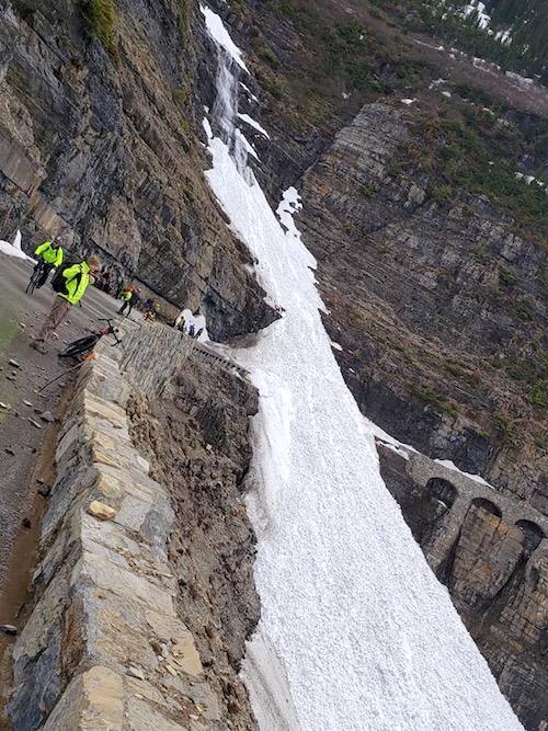 Memorial Day avalanche strands 13 cyclists in Glacier National Park/Mary Marsh