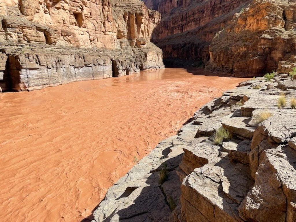 The confluence of Havasu Creek and the Colorado River (NPS Photo)