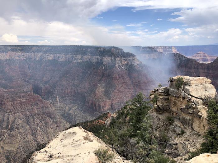 Several Fires On Grand Canyon National Park's North Rim