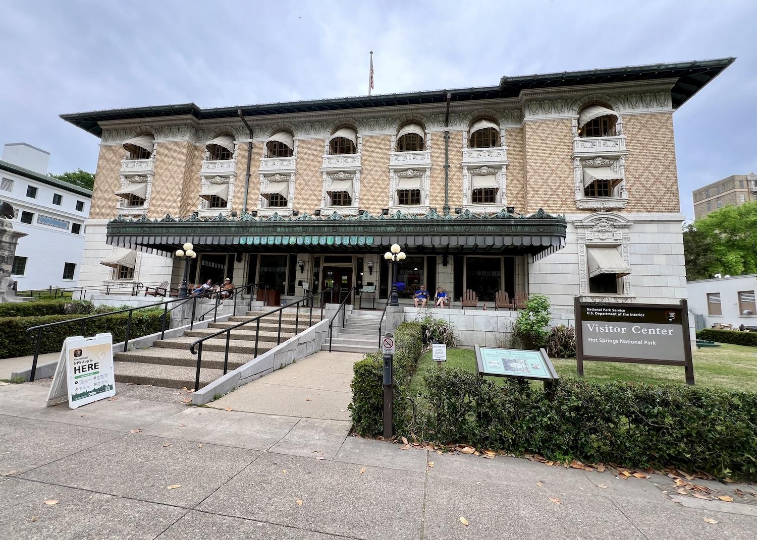 Built in 1914-1915 and now used as the Hot Springs National Park visitor center/museum, the Fordyce Bathhouse boasts Renaissance Revival architecture.