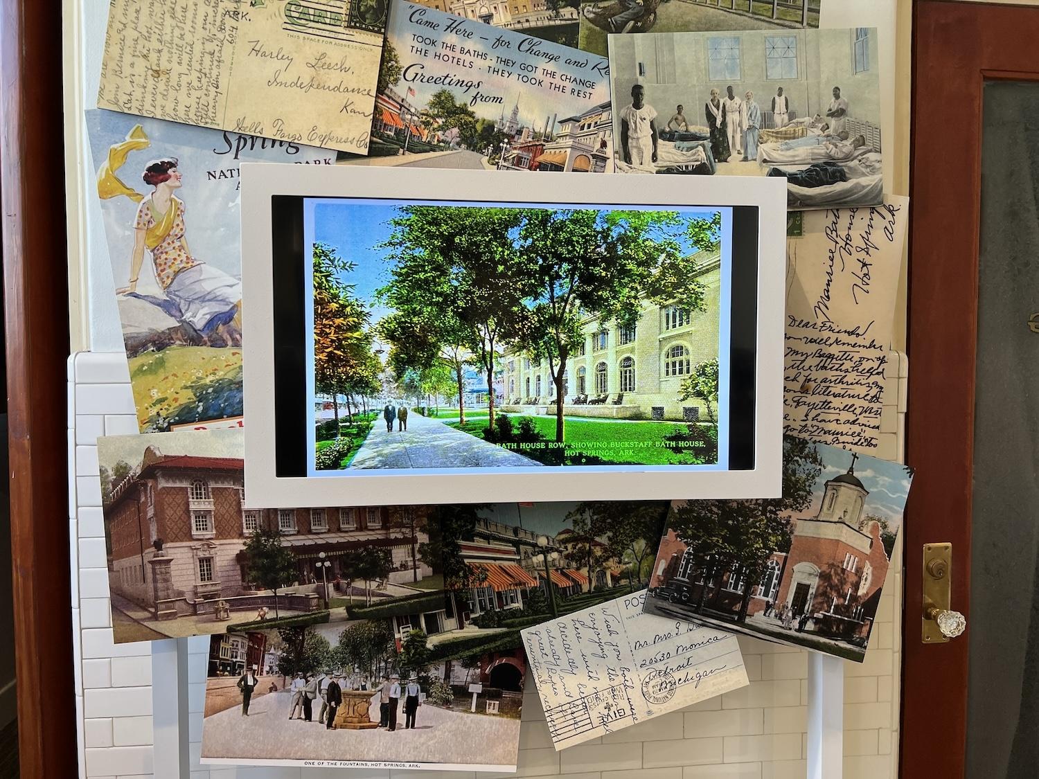 Memorabilia from the golden era on Bathhouse Row in Hot Springs, Arkansas is on display at the Fordyce Bathhouse.