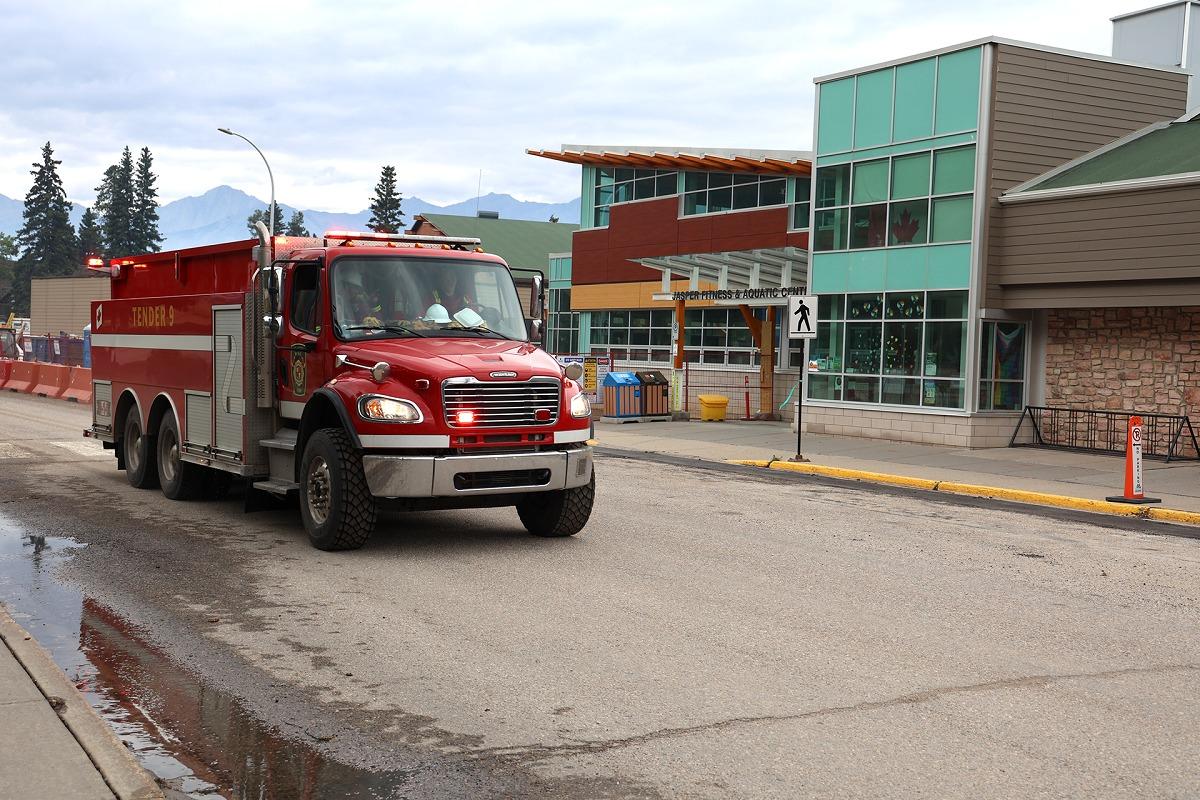 The Jasper Fitness & Aquatic Centre wasn't damaged in the blaze.