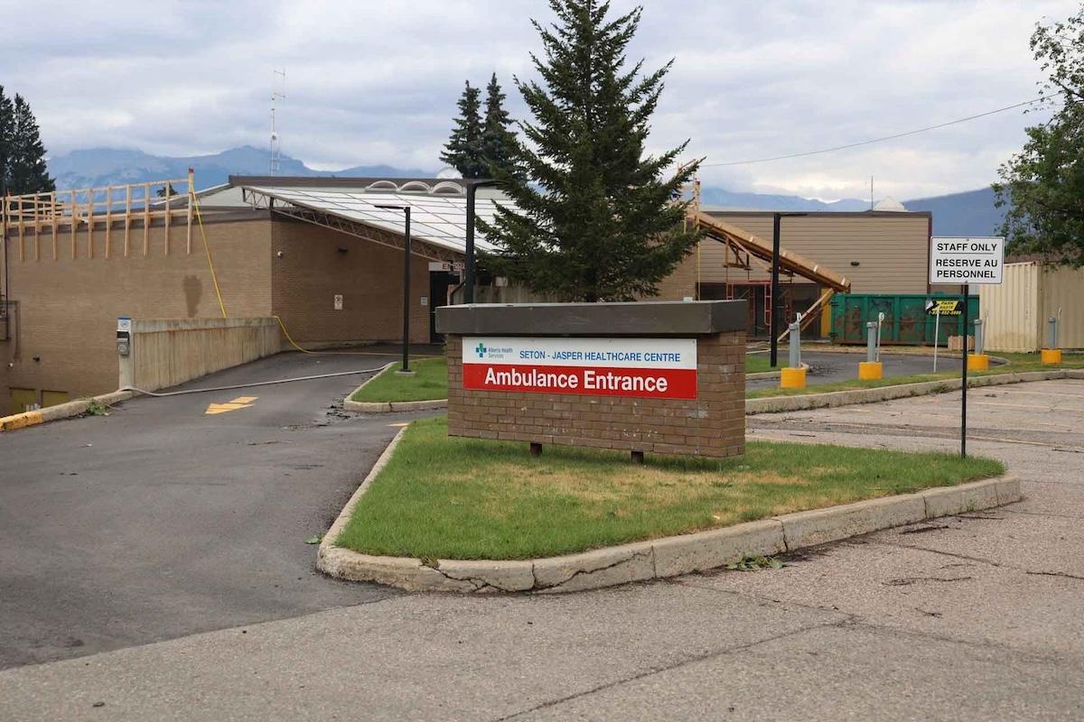 The Seton-Jasper Healthcare Centre was protected from the wildfire.