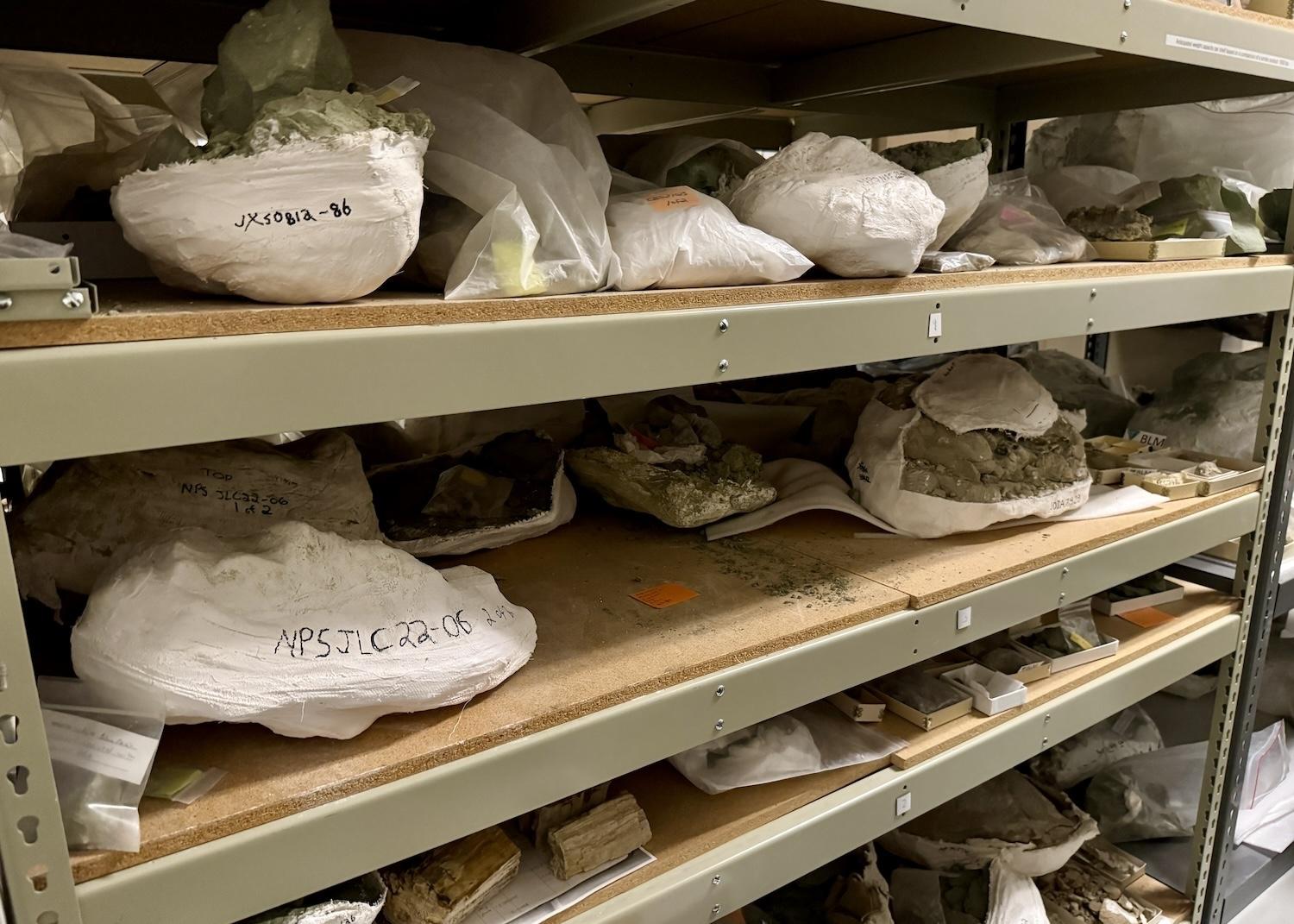 Inside the fossil prep lab at John Day Fossil Beds National Monument.