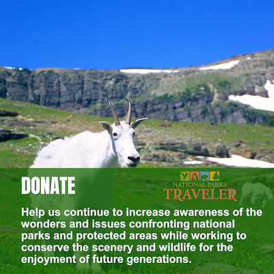 Join the goat. Support National Parks Traveler