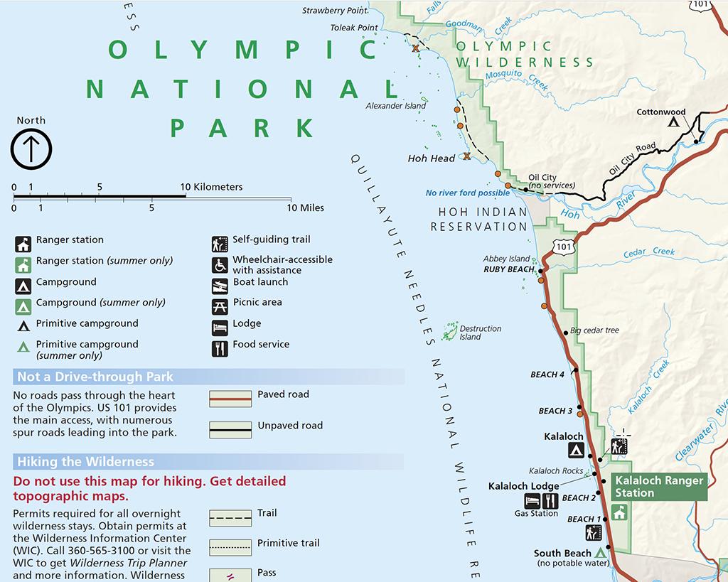 olympic national park trail map