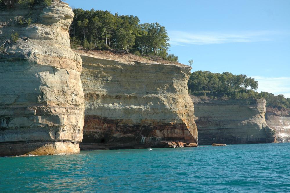 "Battleship Row" at Pictured Rocks National Lakeshore/NPS