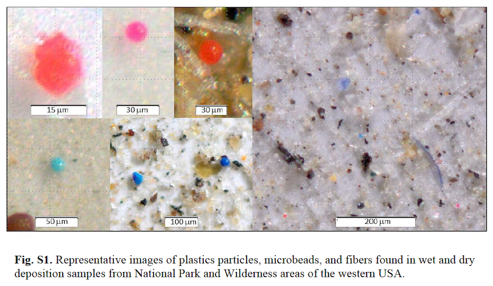 recycled plastic particles