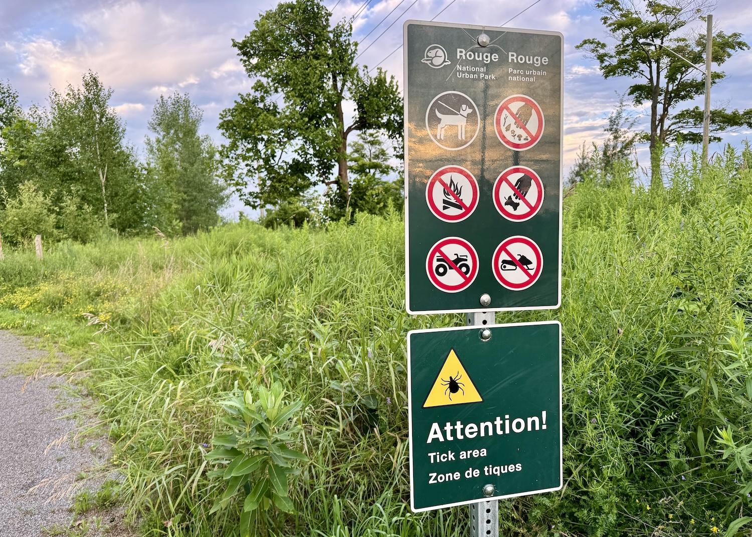 It's tick territory in parts of Rouge National Urban Park in the Greater Toronto Area.