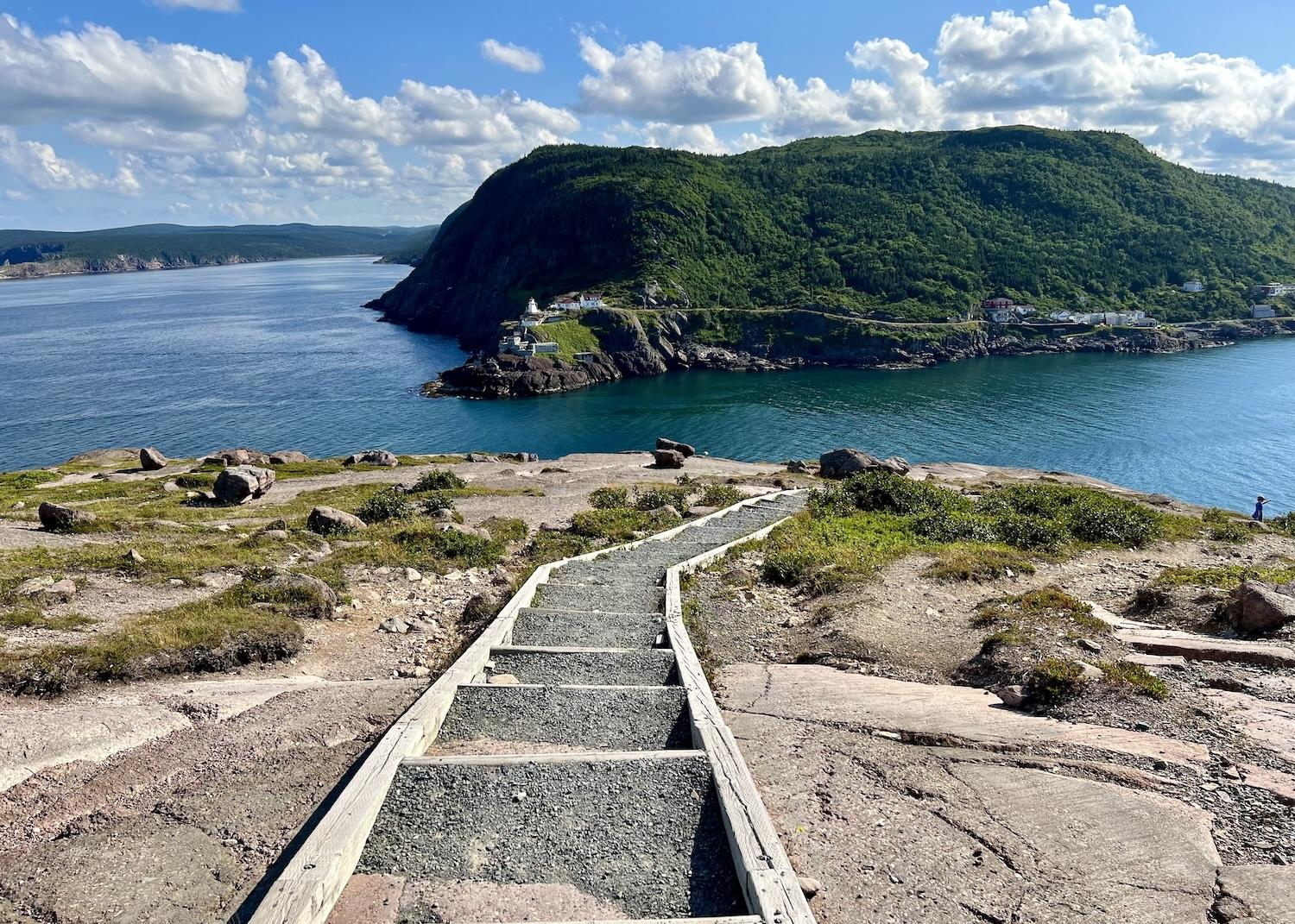 As tempting as it is, you're not supposed to go off North Head Trail and get too close to the ocean.