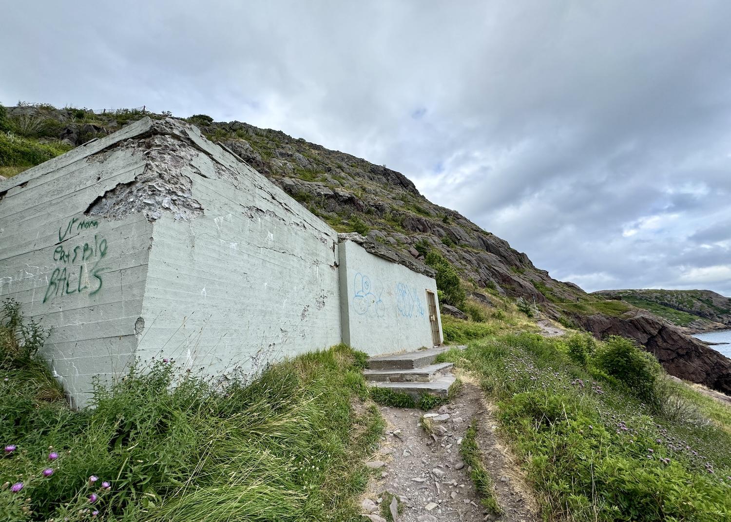 It would be nice to have signage explaining the significance of this abandoned bunker on North Head Trail.