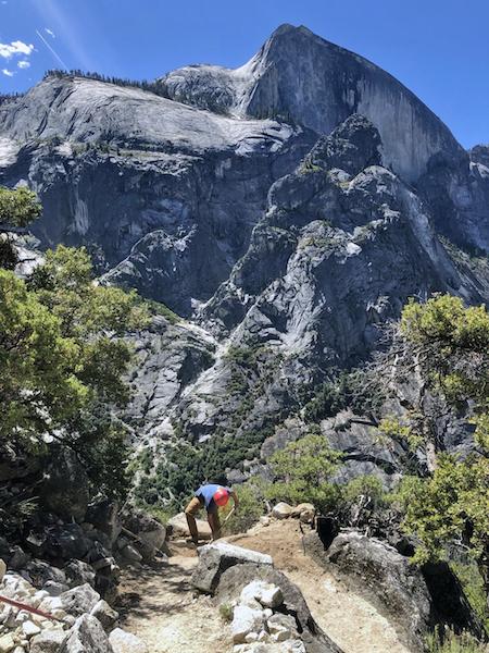 Among the restoration projects tackled was work on the Snow Creek Trail/NPS