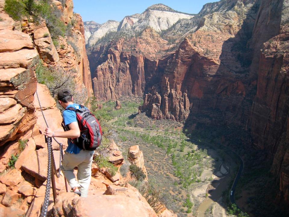 Mount Zion Angels Landing The View From Landing, National Park, Utah ...